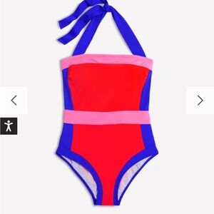 Boden Colorful Swimsuit in Red and Pink NWT